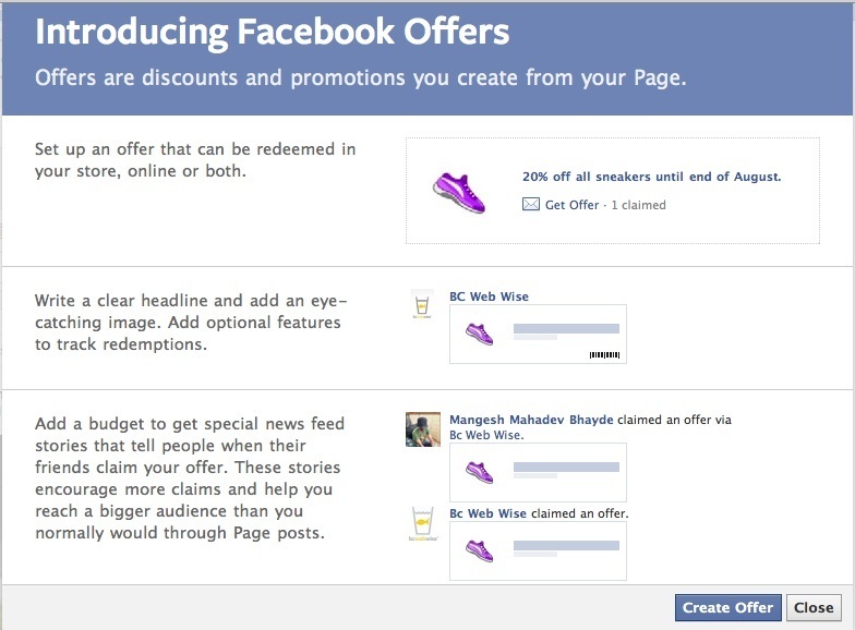 Facebook Offers